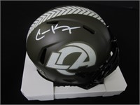 Cooper Kupp Signed Mini Helmet COA Pros