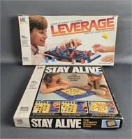 Vintage MB Leverage and Stay Alive Games
