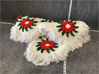 Crochet Poinsettia Blanket