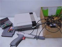 Nintendo Entertainment System and 2 Games-Turns on