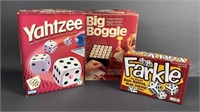 Yahtzee Big Boggle Farkle Games