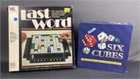 Last Word & Six Cubes Games