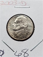 BU 2003-D Jefferson Nickel