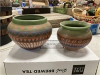 Signed Native American Art Pottery Bowls