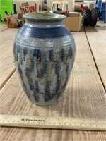 Marked Salt Glaze Art Pottery Vase