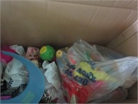 BOX OF TOYS AND GAMES, BACKGAMMON, CHUTES AND