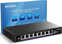 8 Port 2.5G Ethernet Switch  10Gbps Uplink