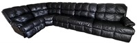 Lackawanna Leather Sectional Sleeper Sofa