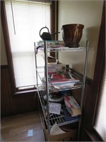 STAINLESS STEEL SHELF AND CONTENTS - BUYER TO