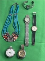 Native American Jewelry, Watches, Pocket Watch