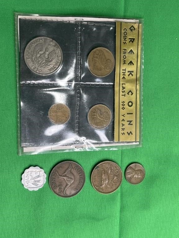 Wheat Penny, Foreign Money, Greek Coins