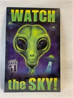 Watch the Sky Area 51 Alien metal sign 12" Sealed