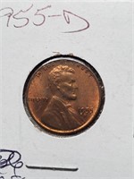 Uncirculated 1955-D Wheat Penny