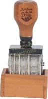 Wooden Handle Roller Date Stamp for DIY Craft