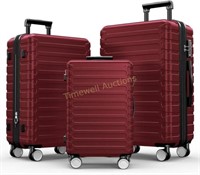 SHOWKOO 3pcs Luggage Set  ABS Hardshell
