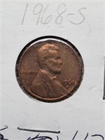 AU 1968-S Lincoln Penny
