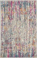 Modern Abstract Ivory/Multi 1'10" x 2'10"  Rug