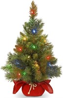2' Pre-lit Artificial Mini Christmas Tree