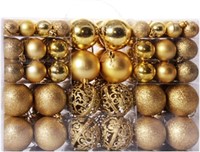 100ct Christmas Ball Assorted Pendant