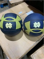 (2) Mini Notre Dame Basketballs