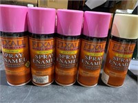 (5) Cans Fixall Spray Enamel Paint
