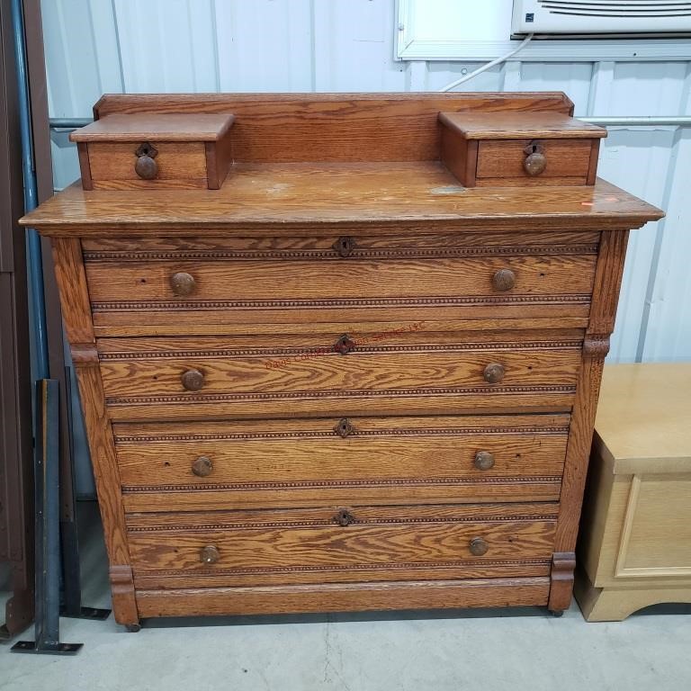 Antique Oak Dresser 45"w
