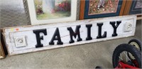 Wooden "Family" 50" Sign
