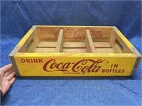 Nice 1967 Coca-Cola crate (yellow) lk new