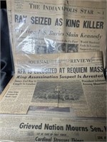 Indy Star & Crawfordsville MLK & Kennedy Newspaper