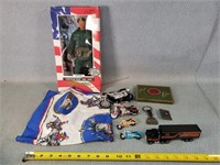 Green Beret Doll, Harley Cycles, Truck & Fob