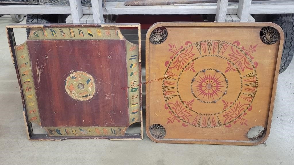 2- Old Wooden Game Boards