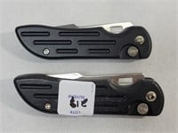 (2) AUTOMATIC OPENING LOCK BACK KNIVES