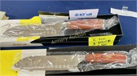 2 NEW KFULL KNIVES W/ PRESENTATION BOXES