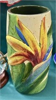 ISLAND PLANTATIONS HAND PAINTED HAND CRAFTED VASE