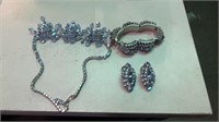 Kramer Marked Jewelry Set Earrings Bracelet