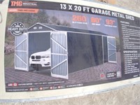 UNUSED TMG TMG-MS1320A 13 Ft x 20 Ft Metal Garage
