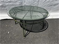 Circular Metal Patio Coffee Table