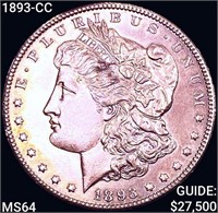 1893-CC Morgan Silver Dollar CHOICE BU