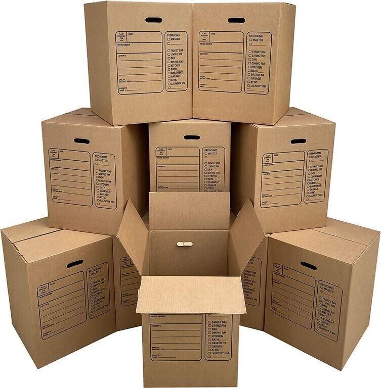 10 Premium Large Corrugated Moving Boxes