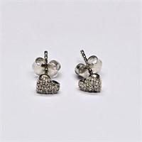 Silver CZ(0.1ct) Earrings