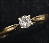 $1900 10K  Natural Diamond (0.21ct) Ring