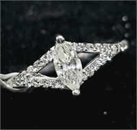 $5250 14K  2.04G Natural Diamond 0.58Ct Ring