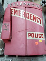 Vintage Police Telephone Box 16" Tall