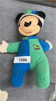 Vintage Baby Mickey Mouse Hug & Glow Glo Mattel