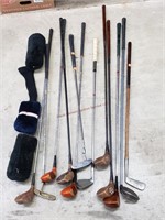 1- Wooden & 10- Other Golf Clubs
