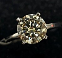 $6500 14K  Lab Diamond 1.8Ct Vs Jk Ring