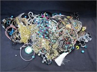 BAG OF COSTUME JEWELRY LARGE LOT