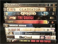 10 DVDs, Gladiator, Bourne Identity