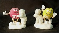 3" Porcelain M&M's Snowbabies Figurines