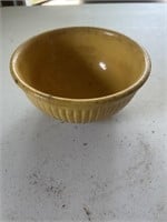 Small yellow stoneware bowl
